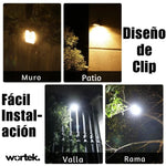 Luz LED Solar con Clip