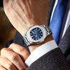 Reloj de Cuarzo Cuadrado de Acero Inoxidable