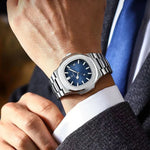 Reloj de Cuarzo Cuadrado de Acero Inoxidable