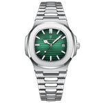 Reloj de Cuarzo Cuadrado de Acero Inoxidable