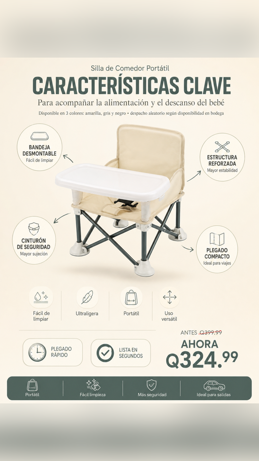 Silla De Comedor Para Bebe