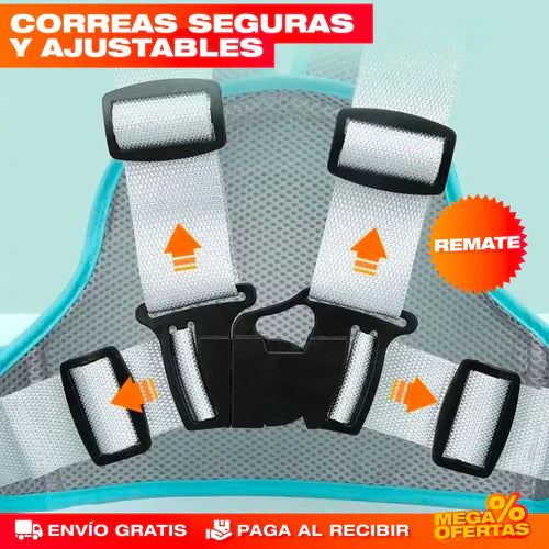 SafeRide™ CHALECO SOPORTE DE SEGURIDAD PARA NIÑOS - MOTO, BICICLETA Y MÁS