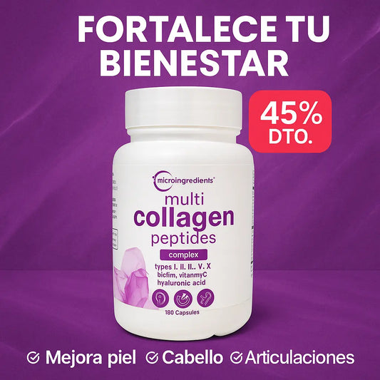 Multi colageno que transforma piel cabello, uñas y articulaciones en días x90 CAP