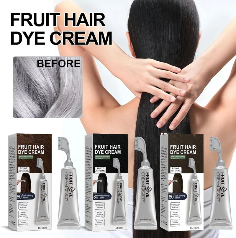 Crema Tintura Capilar de Frutas con Peine