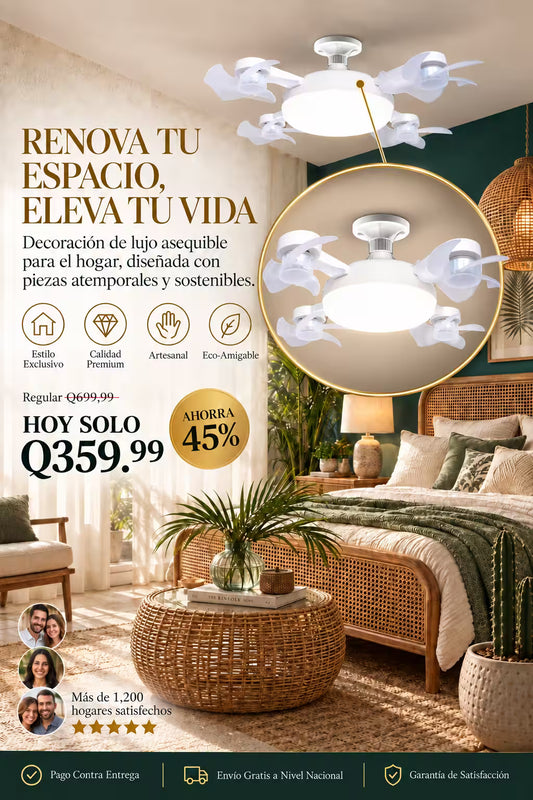 Luz Con Ventiladores