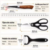 Juego Cuchillos Cocina Acero Inoxidable