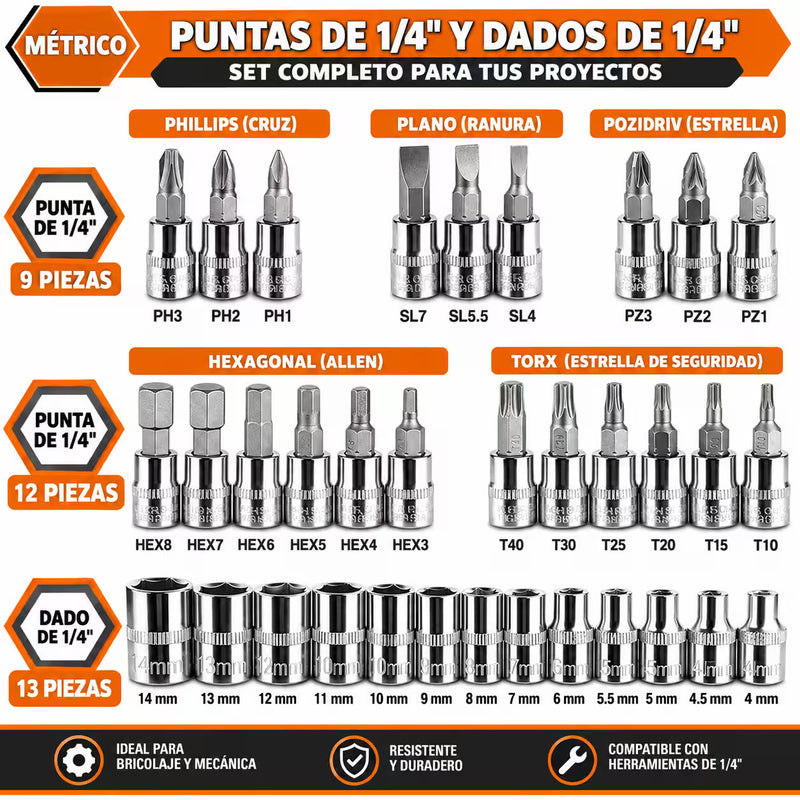 TorquePro 46® – El set 46 en 1 que convierte cualquier reparación en un trabajo fácil 🛠️