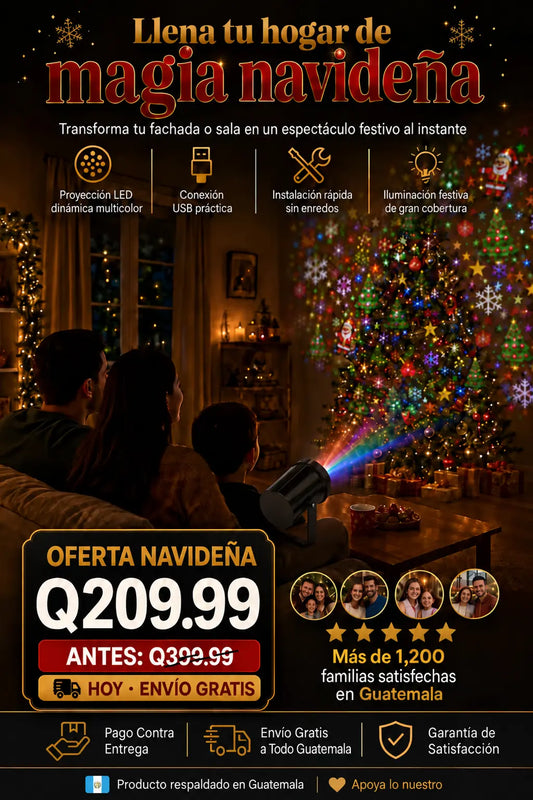 proyector navidad