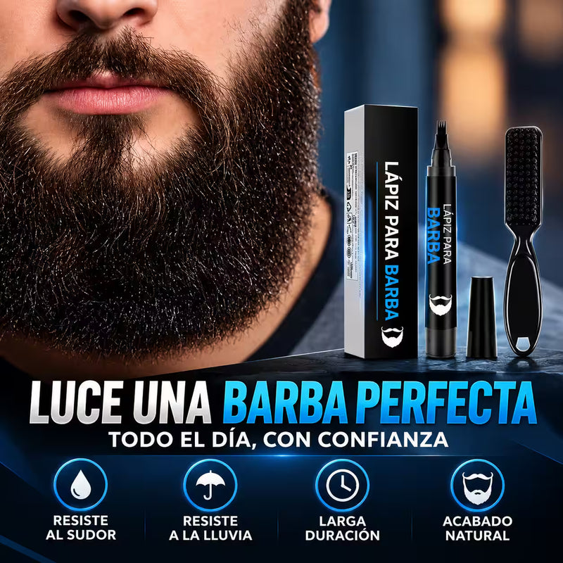 Kit Rellenador de Barba Resistente al Agua