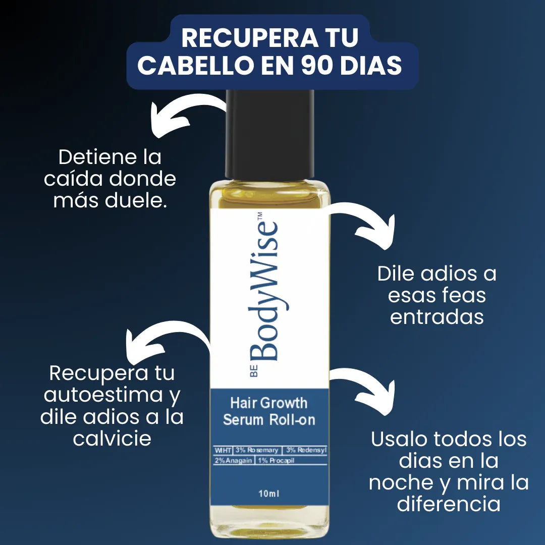 🧬Rolon Bodywise estimula el crecimiento de tu cabello con el efecto del romero