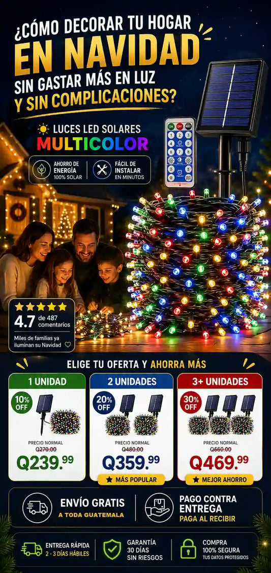 Serie Solar Multicolor 300 Leds
